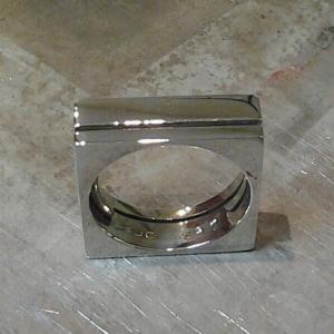 custom wedding ring in square style