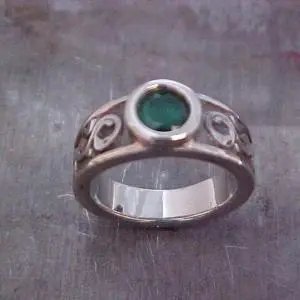Viking rune engagement ring