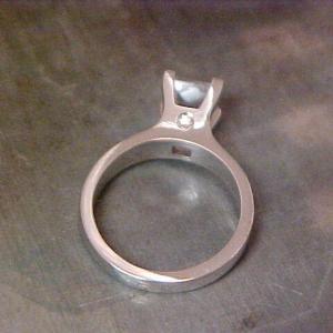 custom designed simple engagement ring