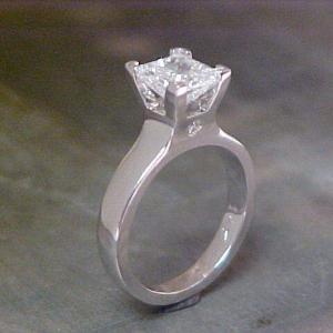 diamond 14k white gold engagement ring by sean ferguson