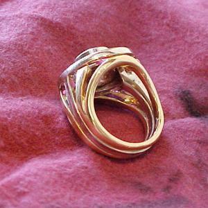 custom 14k gold band ring