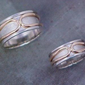 His and hers matching wedding bands