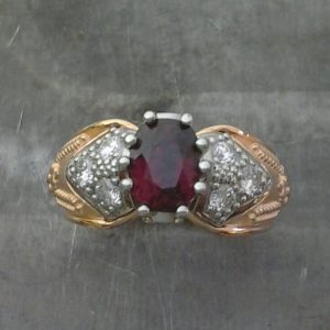 anniversary ring ruby