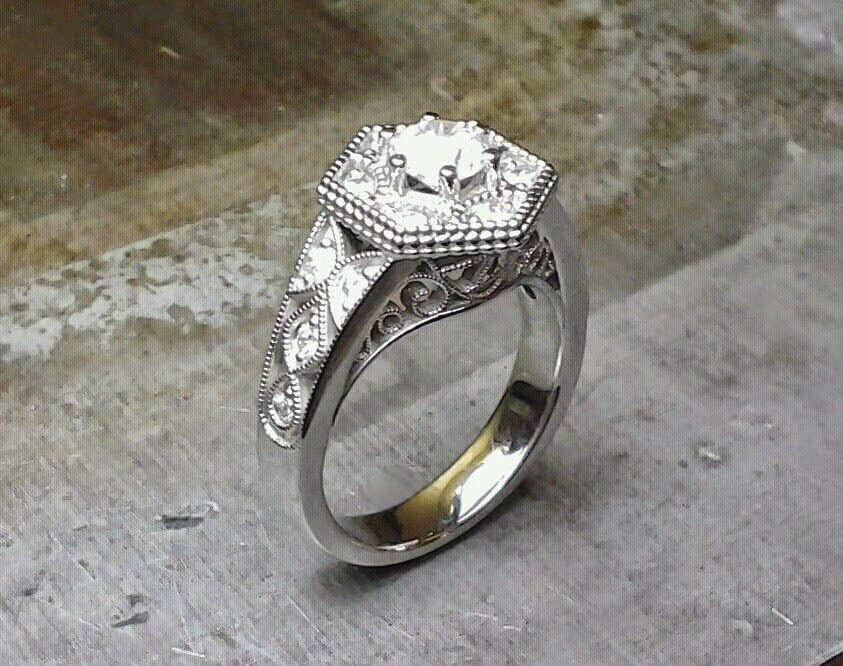 snowflake engagement ring
