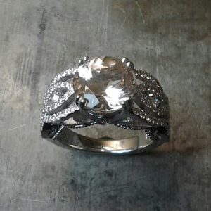 custom gemstone rings morganite