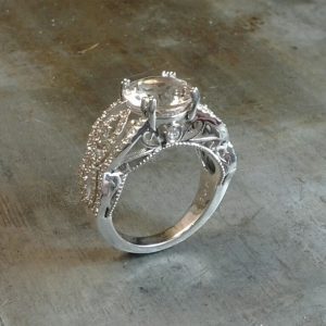 custom gemstone rings morganite