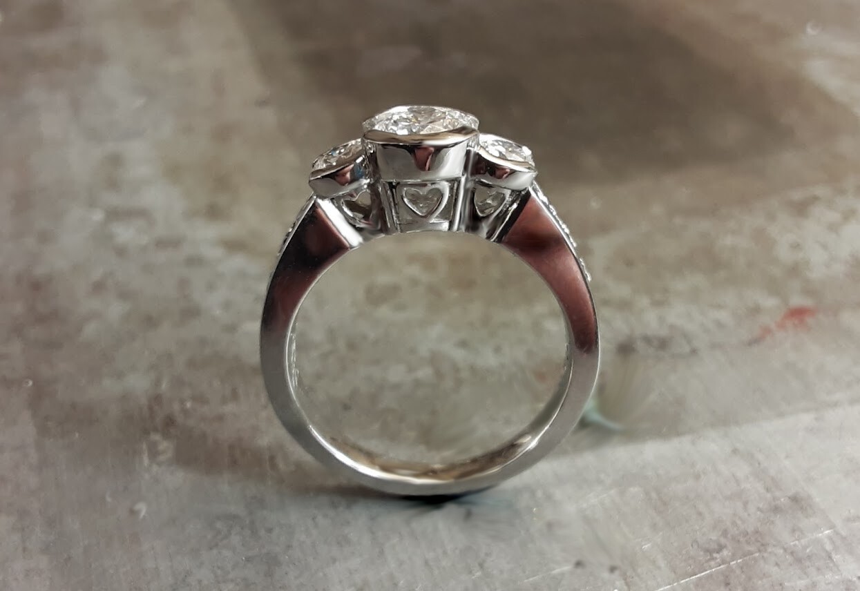 Diamond Heart Ring engagement 19k